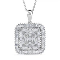 Luxuriant Lab Grown Diamond G-H SI 1.50 ctw Pendant Necklace in 18K Vermeil Yellow Gold Over Sterling Silver (20 Inches)