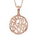 D'Joy Artistry to Israel Fancy Pendant Necklace in 18K Vermeil Rose Gold Over Sterling Silver 3.40 Grams 20 Inches - Sticky add to cart bar