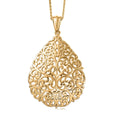 D'Joy Passport to Turkey Pendant Necklace in 18K Vermeil Yellow Gold Over Sterling Silver 6.35 Grams 20 Inches - Sticky add to cart bar