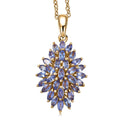 EverTrue Tanzanite 3.00 ctw Pendant in 18K YG Plated with ION Plated YG Stainless Steel Necklace 20 Inches - Sticky add to cart bar