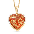 GP Whispers of Murano Style Heart Pendant Necklace in 18K Vermeil Yellow Gold Over Sterling Silver (20 Inches) - Sticky add to cart bar