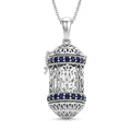 D'Joy Artistry to Israel Premium Catalina Iolite 1.25 ctw Pendant Necklace in Sterling Silver 18 Inches - Sticky add to cart bar