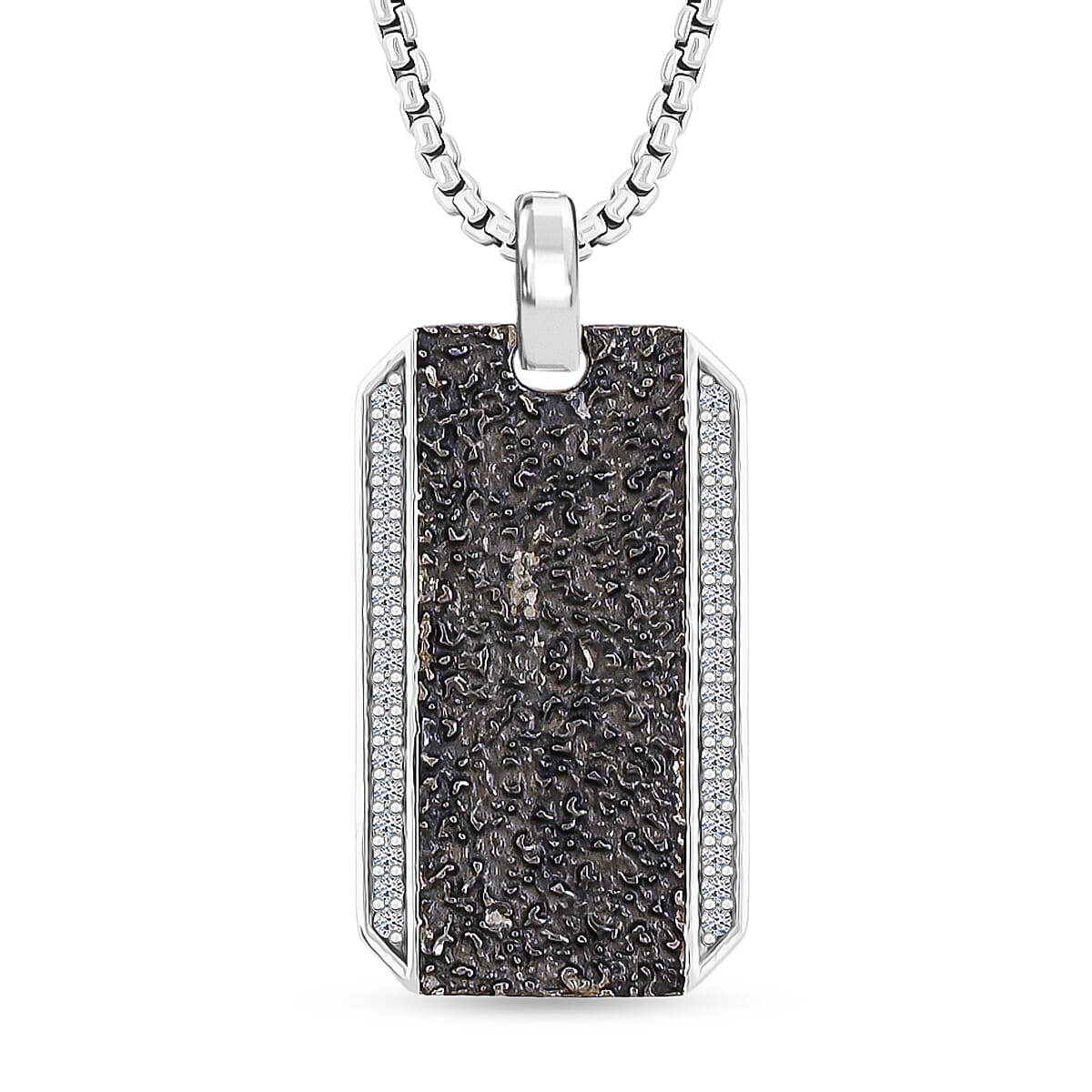 Luxuriant Lab Grown Diamond 0.25 ctw Pendant Necklace 22 Inches in Sterling Silver