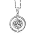 D'Joy Tiger Footprint in Heart Pendant Necklace in Rhodium Over Sterling Silver 6.95 Grams 20 Inches - Sticky add to cart bar