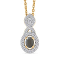 D'Joy Narsipatnam Alexandrite and Moissanite 0.40 ctw Twilight Infinity Pendant Necklace in 18K Vermeil Yellow Gold Over Sterling Silver 20 Inches - Sticky add to cart bar