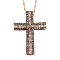 D'Joy Diamond Pendant Necklace (20 Inches) in Rhodium Over Sterling Silver 0.70 ctw