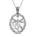 D'Joy Dragonfly Pendant in Sterling Silver with Stainless Steel (20 Inches) - Sticky add to cart bar