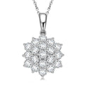 Luxoro Diamond I1-I2 1.00 ctw Pendant Necklace in 10K White Gold 20 Inches - Sticky add to cart bar