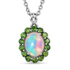 Ethiopian Welo Opal & Chrome Diopside