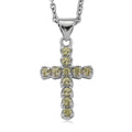 Hebei Peridot 2.00 ctw Pendant in Silvertone with Stainless Steel Necklace 20 Inches - Sticky add to cart bar