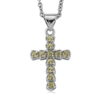 Hebei Peridot 2.00 ctw Pendant in Silvertone with Stainless Steel Necklace 20 Inches
