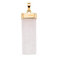 Sodalite Rectangle Pendant in Goldtone with Stainless Steel Necklace (20 Inches) 36.00 ctw
