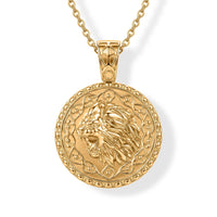 True Bronzella Collection Pendant in 18K YG Plated Bronze with ION Plated YG Stainless Steel Necklace (20 Inches)