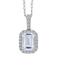 Luxuriant Lab Grown Diamond E-F VS 2.35 ctw Iconic Halo Pendant Necklace in 950 Platinum 4.95 Grams 20 Inches - Sticky add to cart bar
