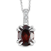 D'Joy Premium Umba River Zircon and White Zircon 2.85 ctw Pendant Necklace in Rhodium Over Sterling Silver 20 Inches