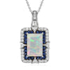 Ethiopian Welo Opal & Ceylon Blue Sapphire