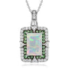 Ethiopian Welo Opal & Tsavorite Garnet