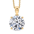 IGI Certified Luxuriant Lab Grown Diamond G VS 5.00 ctw Solitaire Pendant Necklace in 14K Yellow Gold 20 Inches (Ships in 10-12 Days) - Sticky add to cart bar