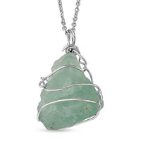 Hebei Peridot 35.00 ctw Pendant in Silvertone with Stainless Steel Necklace 20 Inches
