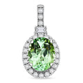 Certified & Appraised Rhapsody AAAA Arquiana Mint Tourmaline and Diamond E-F VS 2.26 ctw Pendant Necklace in 950 Platinum 20 Inches (4.29 g) - Sticky add to cart bar