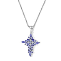 EverTrue Tanzanite Pendant in Platinum Bond with Stainless Steel Necklace (20 Inches) 2.40 ctw