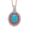 Sleeping Beauty Turquoise & Pink Sapphire