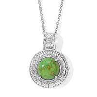 EverTrue Mojave Green Turquoise 5.75 ctw Pendant Necklace in Stainless Steel 20 Inches
