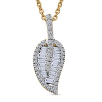 Luxuriant Lab Grown Diamond (G-H, SI) Pendant Necklace (20 Inches) in Rhodium Over Sterling Silver 1.50 ctw