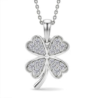Luxuriant Lab Grown Diamond (G-H, SI) Pendant Necklace (20 Inches) in 18K Vermeil Yellow Gold Over Sterling Silver 0.40 ctw