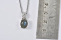 EverTrue Malagasy Labradorite 2.90 ctw Pendant in Platinum Bond with Stainless Steel Necklace (20 Inches) - Sticky add to cart bar