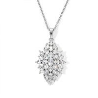EverTrue Orissa Rhodolite Garnet Pendant in Platinum Bond with Stainless Steel Necklace (20 Inches) 6.60 ctw