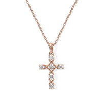 Pendant with Chain (Size 20) Stainless Steel 1.02 ctw