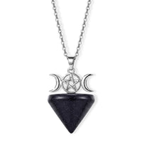 Green Aventurine Pendant in Silvertone with Stainless Steel Necklace (20 Inches) 50.00 ctw