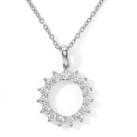 EverTrue Moissanite 1.15 ctw Pendant Necklace in Stainless Steel 20 Inch