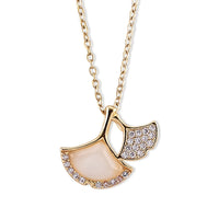 Lab Created White Cat''s Eye, Simulated Diamond Pendant in Goldtone with ION Plated YG Stainless Steel Necklace (16 to18 Inches) 3.00 ctw