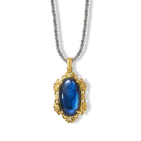 EverTrue AAA Malagasy Labradorite Pendant Necklace (20 Inches) in 18K YG Plated 87.50 ctw