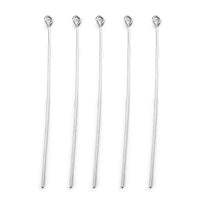 GCS Set of 100pcs Eye Pins in Silvertone