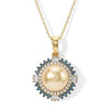 South Sea Pearl & Blue Diamond