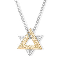 D'Joy Passport to Israel 18K Vermeil YG and Rhodium Over Sterling Silver Pendant Necklace (20 Inches) (7.50 g)  4500128