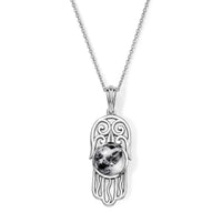 D''Joy Passport to Israel White Buffalo Pendant Necklace (20 Inches) in Sterling Silver 2.60 ctw