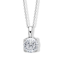 Luxuriant Lab Grown Diamond E-F VS 2.00 ctw Pendant Necklace in 14K White Gold 20 Inches