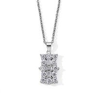 EverTrue Moissanite Pendant in Platinum Bond with Stainless Steel Necklace (20 Inches) 2.00 ctw
