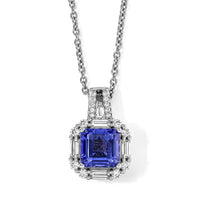 EverTrue Color Change Fluorite, Moissanite Pendant in Platinum Bond with Stainless Steel Necklace (20 Inches) 3.80 ct
