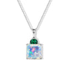 Ethiopian Welo Opal & Lab Grown Emerald