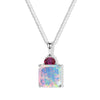 Ethiopian Welo Opal & Lab Grown Ruby