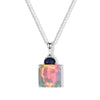 Ethiopian Welo Opal & Lab Grown Blue Sapphire