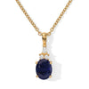 Fissure Filled Blue Sapphire