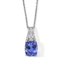 EverTrue Color Change Fluorite, Moissanite Pendant in Platinum Bond with Stainless Steel Necklace (20 Inches) 6.80 ctw