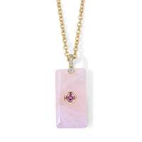 Amazonite, Austrian Crystal and Simulated Diamond 10.00 ctw Pendant in Silvertone with ION Plated YG Stainless Steel Necklace 17.5-19.5 Inches