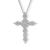 Luxuriant Lab Grown Diamond G-H SI 1 ctw Pendant Necklace in Rhodium Over Sterling Silver 20 Inch